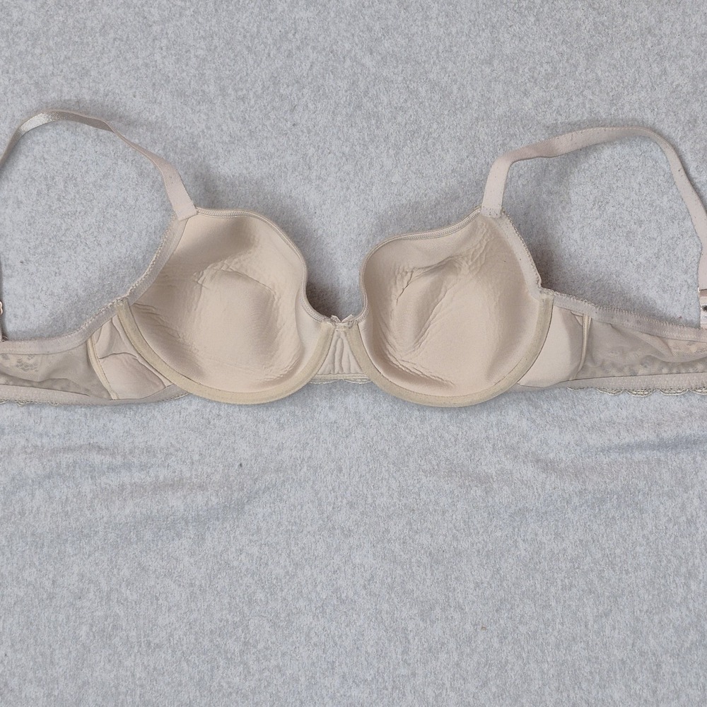 Wacoal Women Bra 38D Beige T Shirt Lightly Lined Underwired Strap